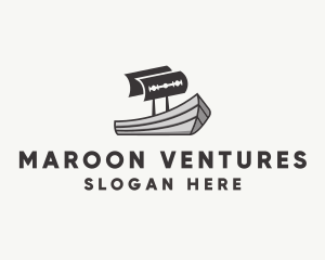 Maritime Razor Ship logo design