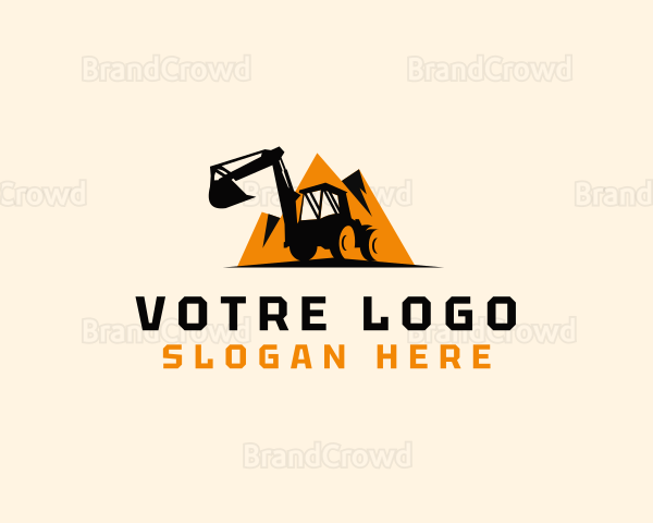 Mountain Industrial Excavator Logo