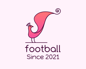Pink - Pink Stylish Peacock logo design