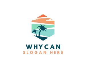Vacation - Hexagon Beach Resort logo design