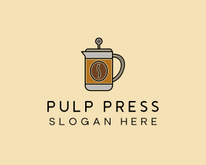 Minimalist Coffee Press  logo design