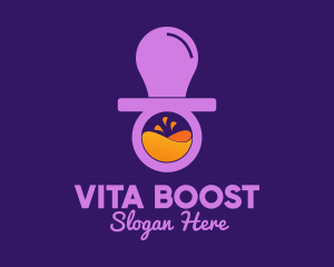 Vitamins - Baby Pacifier Juice logo design
