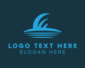 Leisure - Blue Shark Fin logo design