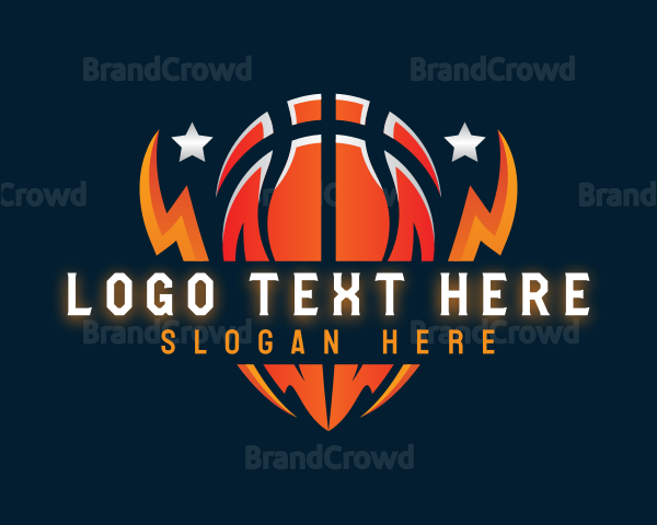 Sports Basketball Tournament Logo