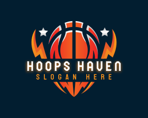 Hoops - Sports Basketball Tournament logo design