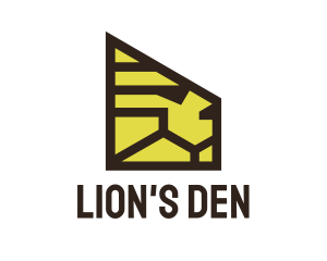 Minimalist Security Lion logo design