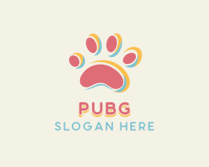 Dog Pet Paw Logo