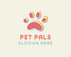 Dog Pet Paw logo design