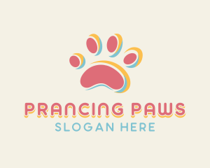 Dog Pet Paw logo design