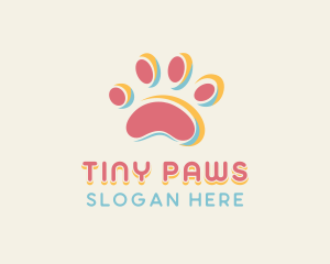 Dog Pet Paw logo design