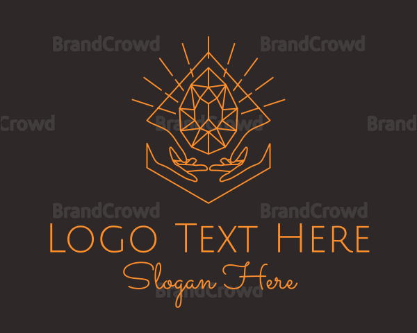 Orange Precious Stone Logo