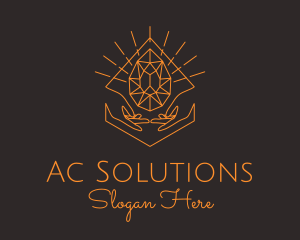 Orange Precious Stone  logo design