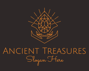 Orange Precious Stone  logo design