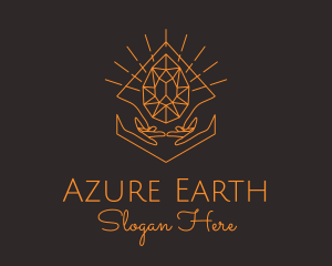 Orange Precious Stone  logo design