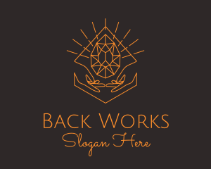 Orange Precious Stone  logo design