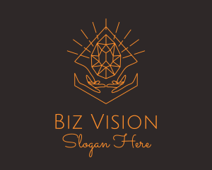 Orange Precious Stone  logo design