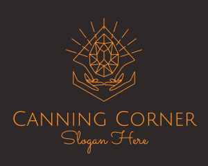 Orange Precious Stone  logo design