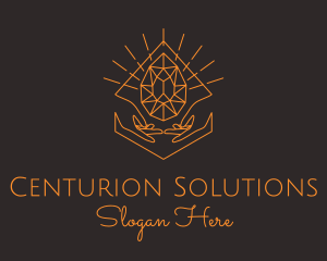 Orange Precious Stone  logo design