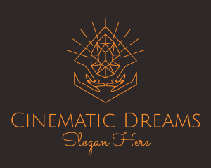 Orange Precious Stone  logo design