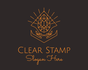 Orange Precious Stone  logo design