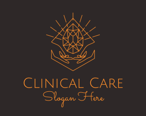 Orange Precious Stone  logo design