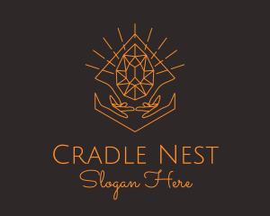 Orange Precious Stone  logo design