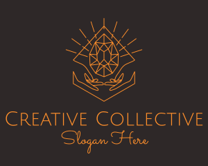 Orange Precious Stone  logo design