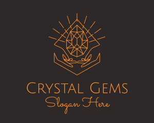 Orange Precious Stone  logo design