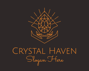 Orange Precious Stone  logo design