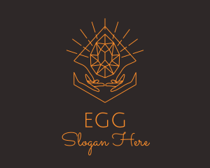 Orange Precious Stone  logo design