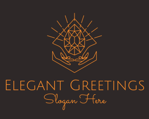 Orange Precious Stone  logo design