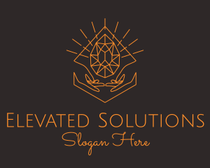 Orange Precious Stone  logo design