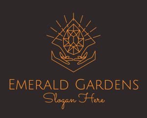 Orange Precious Stone  logo design