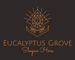 Orange Precious Stone  logo design