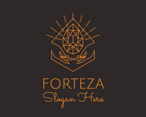 Orange Precious Stone  logo design