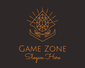 Orange Precious Stone  logo design