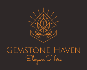 Orange Precious Stone  logo design