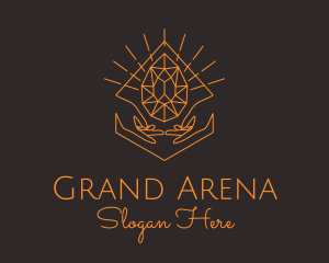 Orange Precious Stone  logo design