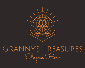 Orange Precious Stone  logo design