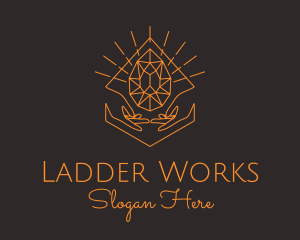 Orange Precious Stone  logo design