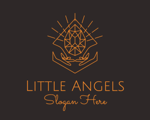 Orange Precious Stone  logo design