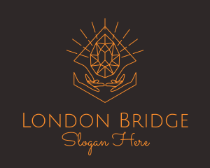 Orange Precious Stone  logo design