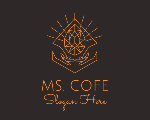 Orange Precious Stone  logo design