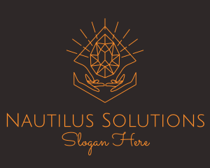 Orange Precious Stone  logo design