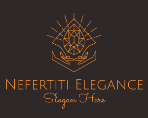 Orange Precious Stone  logo design