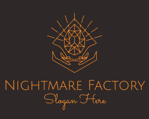 Orange Precious Stone  logo design