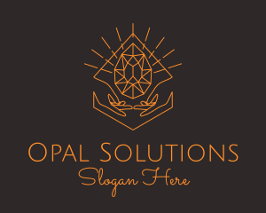 Orange Precious Stone  logo design