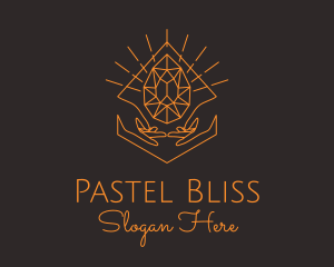 Orange Precious Stone  logo design