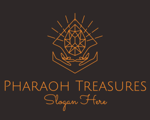 Orange Precious Stone  logo design