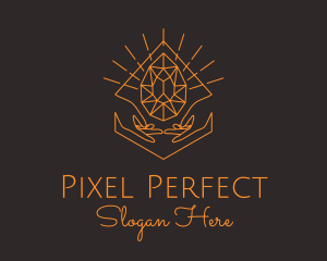 Orange Precious Stone  logo design